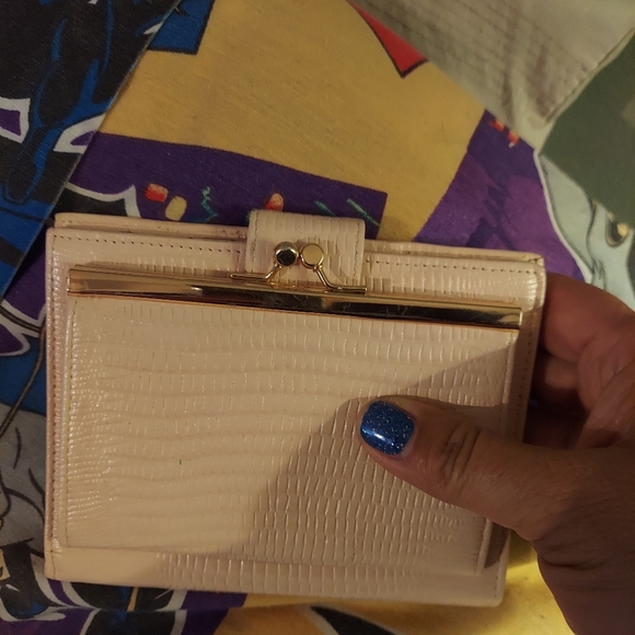 LIZ🔺️CLAIBORNE Vintage RARE 1984 P!NK Crossbody Shoulder-bag w/ L🔺️C Wallet - Picture 15 of 16